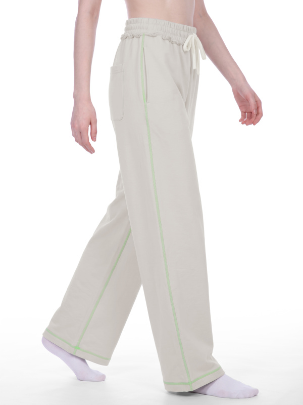 Unisex Raw Edge Topstitch Sweatpants