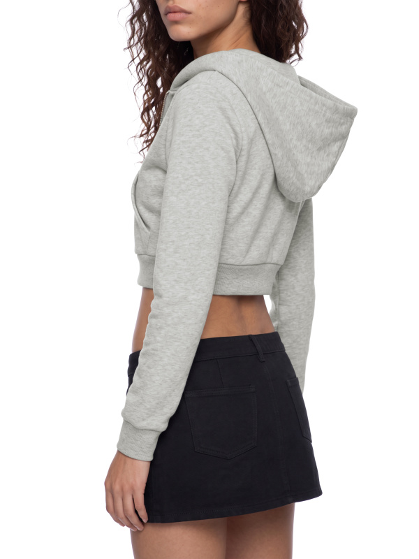 Women's Cropped Full Zip Hoodie