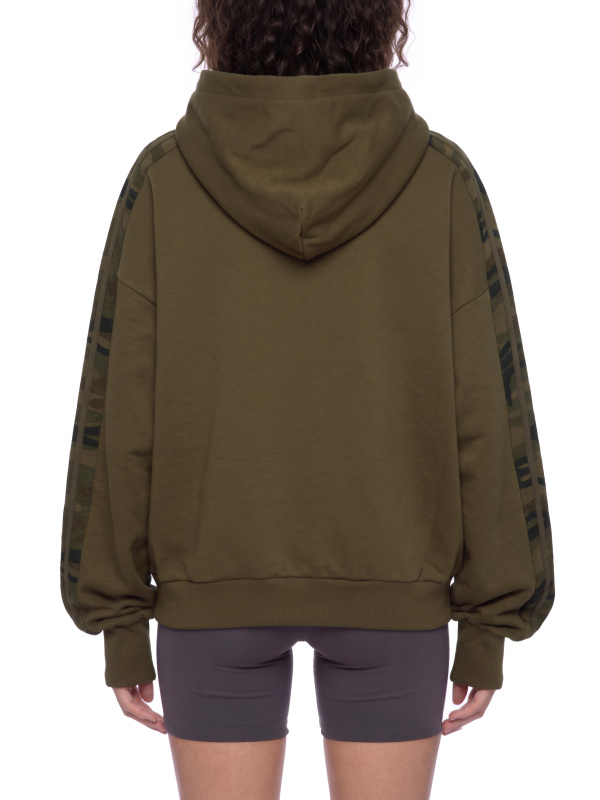 Unisex Boxy Camo Paneled Hoodie