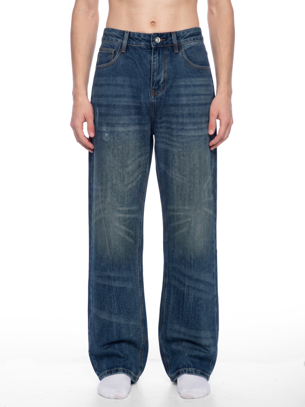 Men's Vintage Wash Denim Jeans