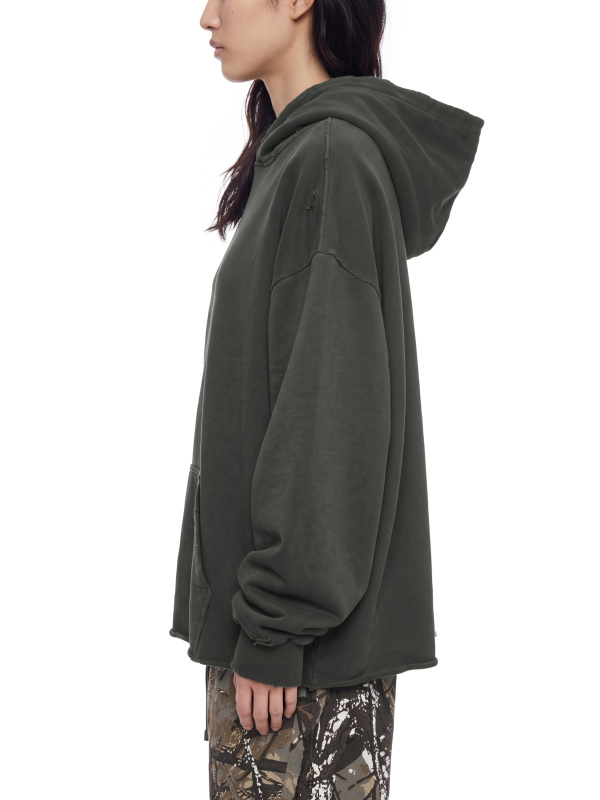 Unisex Vintage Wash Raw Edge Hoodie