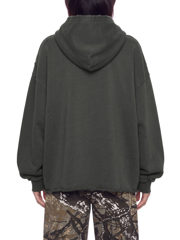 Unisex Vintage Wash Raw Edge Hoodie