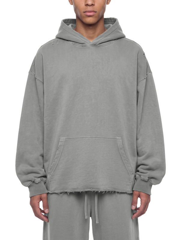 Unisex Vintage Wash Raw Edge Hoodie