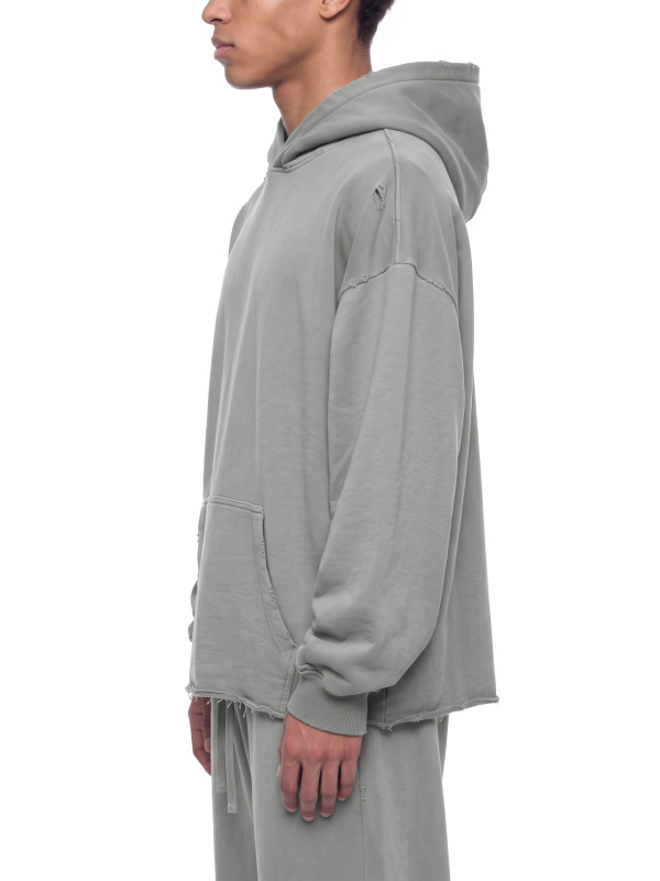 Unisex Vintage Wash Raw Edge Hoodie