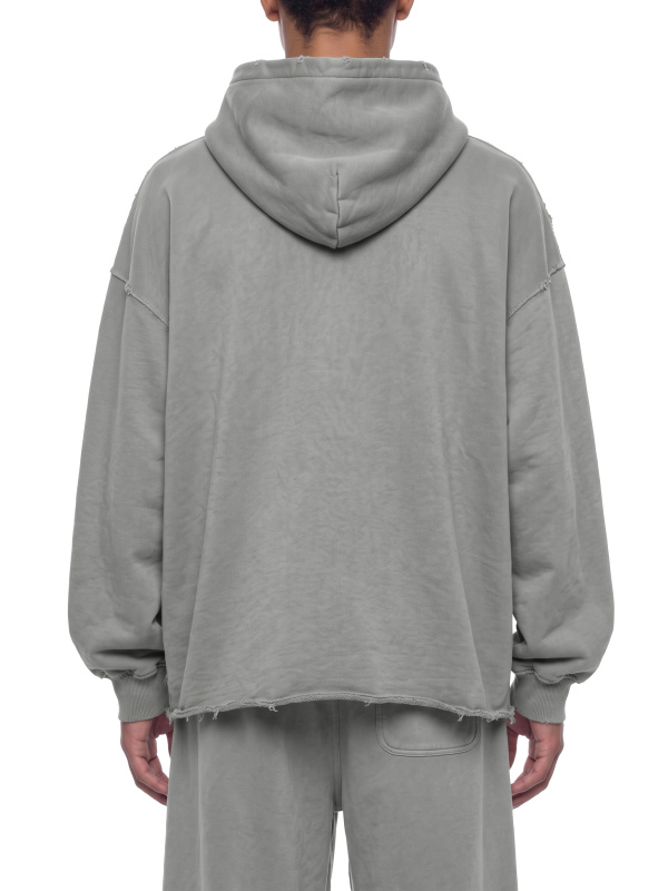 Unisex Vintage Wash Raw Edge Hoodie