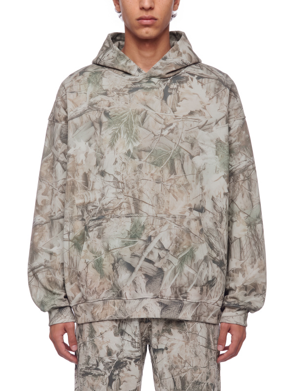 Unisex Oversized Fleece Tree Camo Hoodie