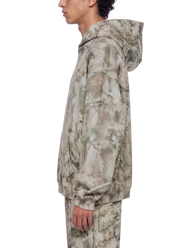 Unisex Oversized Fleece Tree Camo Hoodie
