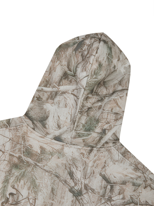 Unisex Oversized Fleece Tree Camo Hoodie