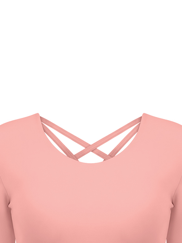 Women's Cropped Long Sleeve Yoga T-Shirt