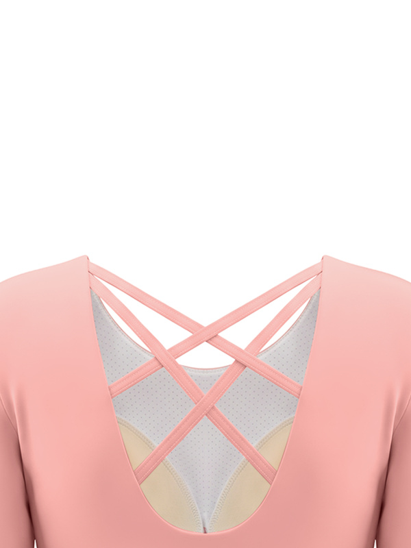 Women's Cropped Long Sleeve Yoga T-Shirt