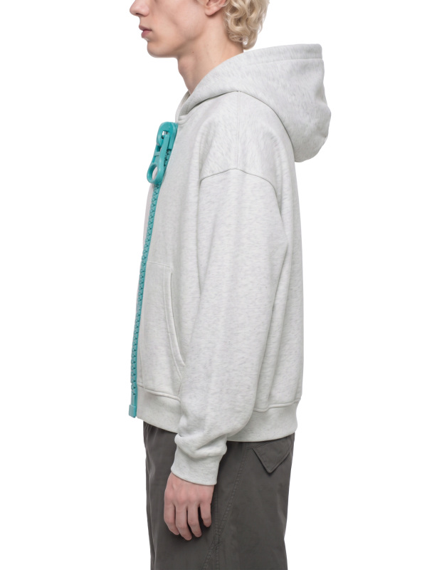 Unisex Oversized Chunky-Zip Boxy Hoodie