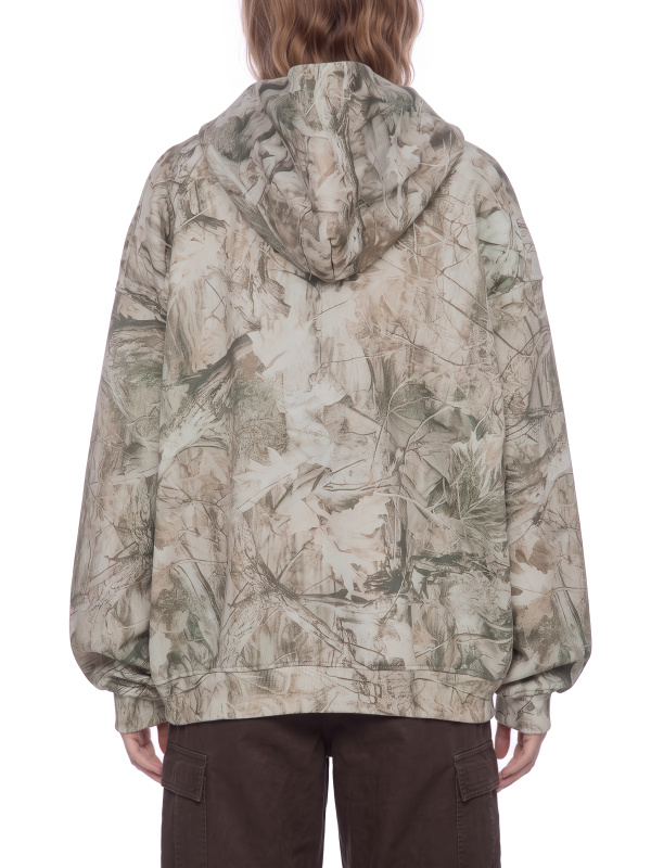 Unisex Oversized Fleece Tree Camo Hoodie