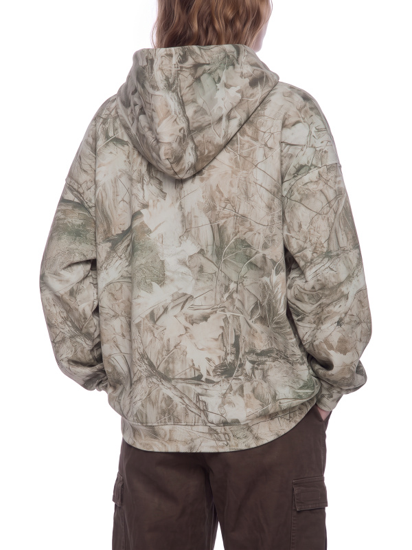Unisex Oversized Fleece Tree Camo Hoodie