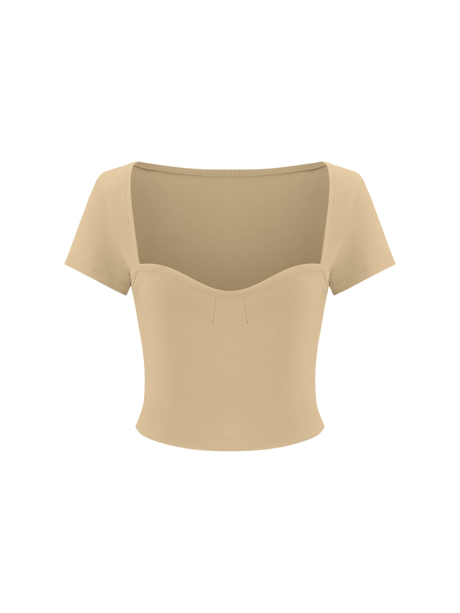 Women's Square Neck Crop T-Shirt