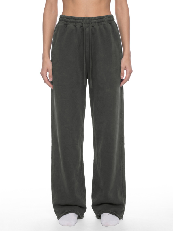 Unisex Vintage Wash Raw Edge Sweatpants