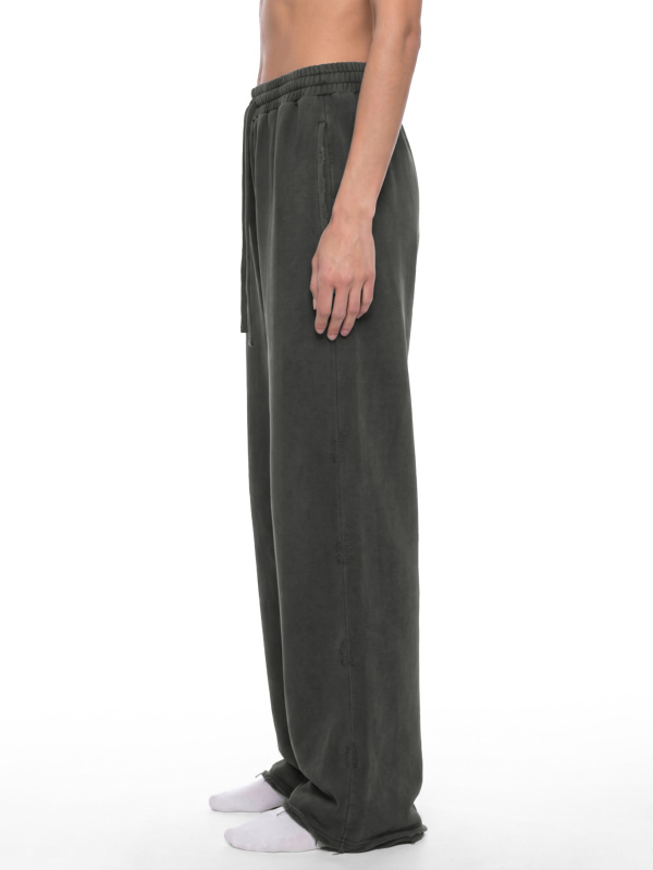 Unisex Vintage Wash Raw Edge Sweatpants