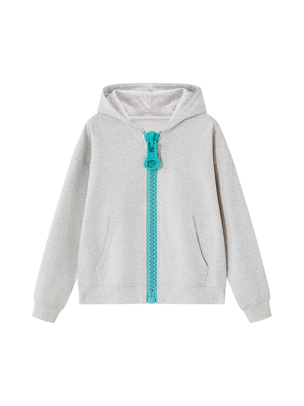 Unisex Oversized Chunky-Zip Boxy Hoodie - Main Image