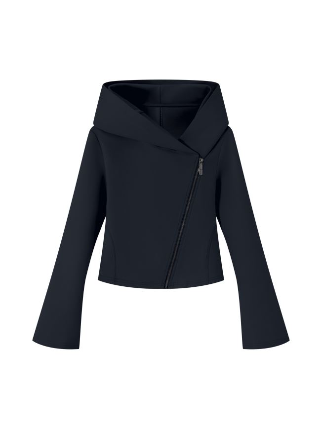 Women's Bell Sleeve Full Zip Hoodie