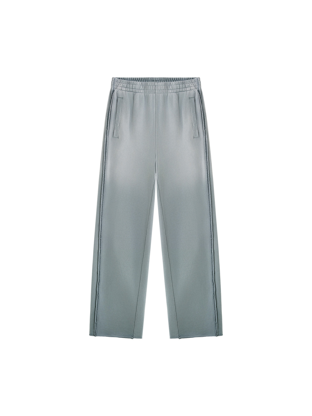 Unisex Sunfade Raw Hem Sweatpants - Main Image