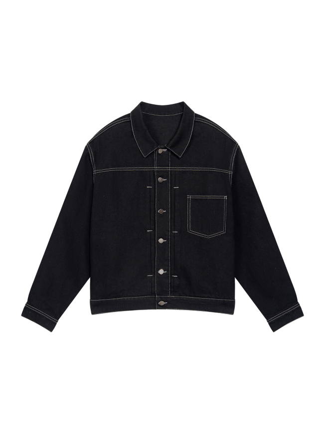 Men's Boxy Raw Denim Jacket
